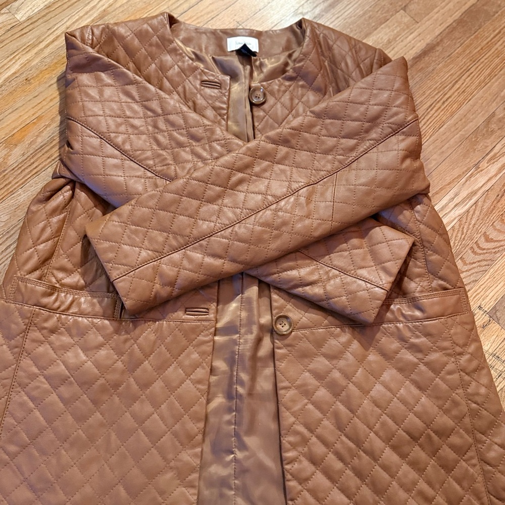 Neiman Marcus Quilted Brown Puffer Jacket